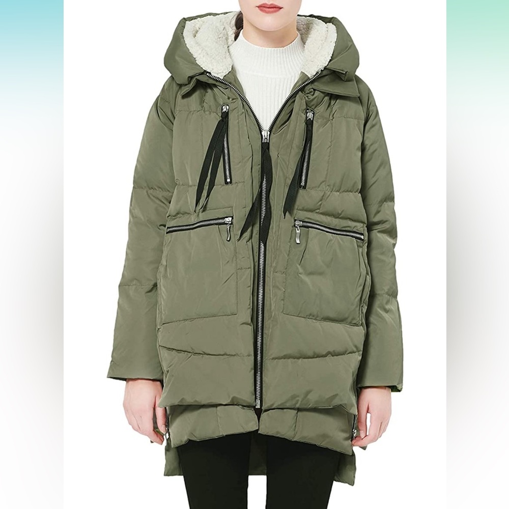 LIKE NEW Orolay Women’s Down Jacket with Sherpa Hood (Amazon Jacket)